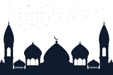 Ramadan Kareem İslami tasarım cami kubbe el çizilmiş Sketch