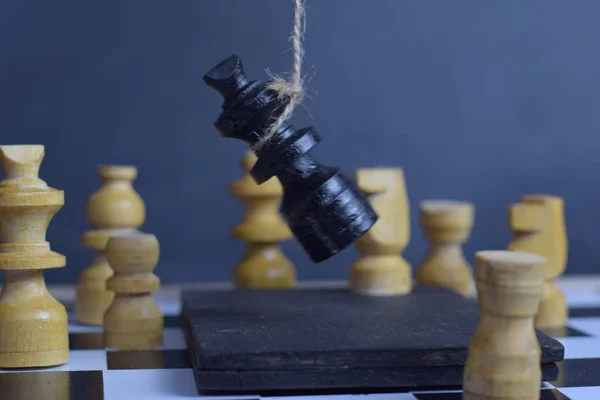 Шахматная Настольная Игра Стратегическое Планирование Разведка — стоковое фото