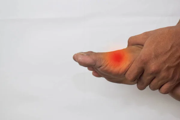 Büyük ayak parmağı ekleminde ağrı cesaret kırıcı olabilir — Stok fotoğraf