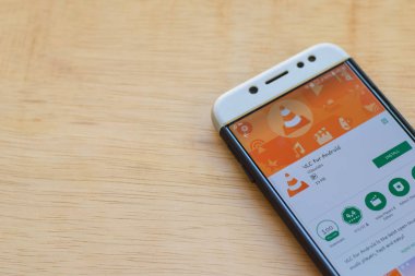 Bekasi, Batı Java, Endonezya. 3 Haziran 2019 : Android dev uygulaması için Vlc Akıllı Telefon ekranında. Android için Vlc Videolabs tarafından geliştirilen bir ücretsiz web tarayıcısıdır