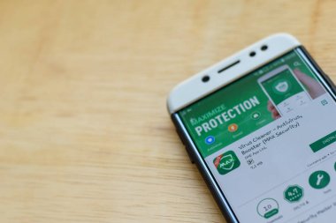 Bekasi, Batı Java, Endonezya. 3 Haziran 2019 : Virüs Temizleyici - Antivirus, Akıllı Telefon ekranında Booster dev uygulaması. Max Security One App Ltd tarafından geliştirilen bir freeware web tarayıcısıdır