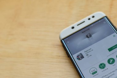 Bekasi, Batı Java, Endonezya. 3 Haziran 2019 : Akıllı Telefon ekranında Applock dev uygulaması. Applock Domobile Lab tarafından geliştirilen bir ücretsiz web tarayıcısıdır