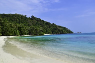 Endonezya güzel manzara, Lampung Okyanus Kıyı Şeridi