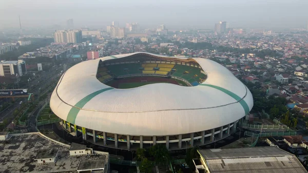 Bekasi Indonesia Junio 2020 Vista Aérea Estadio Más Grande Bekasi — Foto de Stock