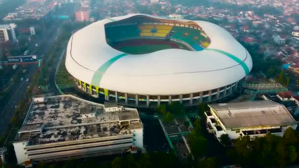 Bekasi Indonesia Giugno 2020 Veduta Aerea Più Grande Stadio Bekasi — Video Stock