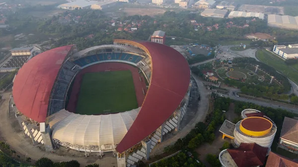 Bekasi Indonesia Junio 2020 Vista Aérea Estadio Más Grande Bekasi — Foto de Stock