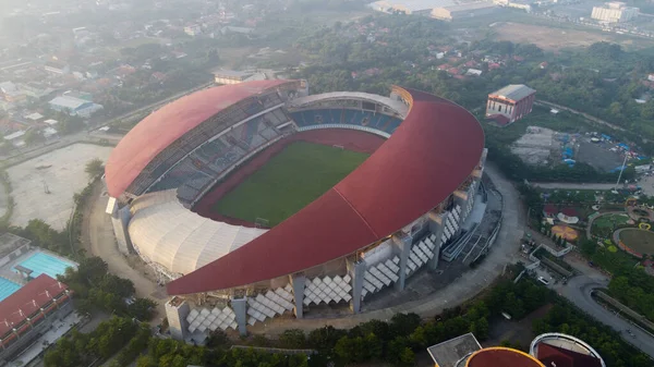 Bekasi Indonesia June 2020 Aerial View Largest Stadium Bekasi Drone - Stock-foto