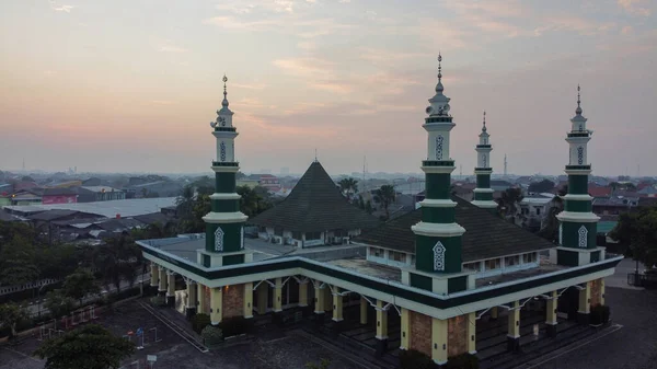 Largest Mosque Masjid Bekasi Ramadan Eid Concept Background Travel Tourism — Stock Photo, Image