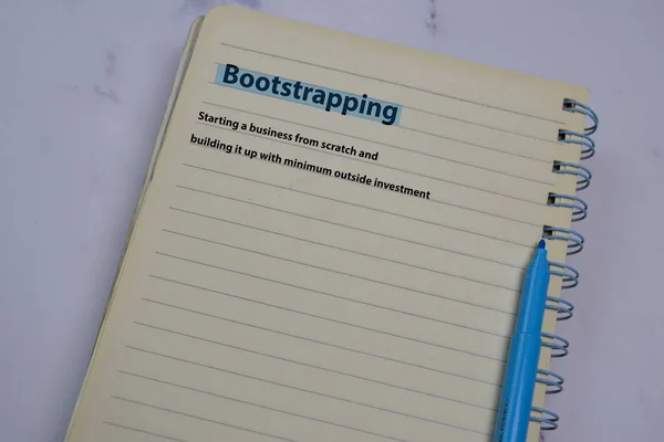 Definition Bootstrapping Ord Med Mening Bok Ordboksbegrepp — Stockfoto