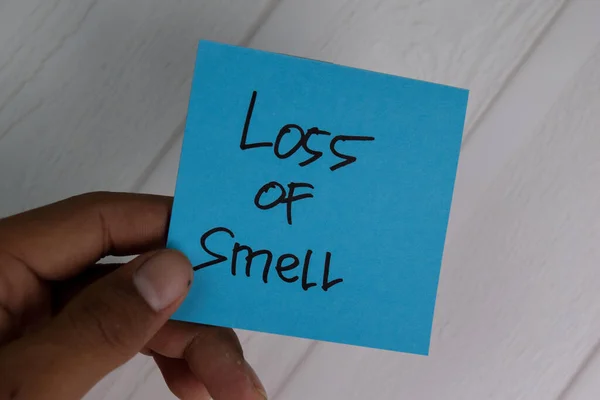 Втрата Запаху Пише Липких Нотатках Ізольованих Офісному Столі — стокове фото