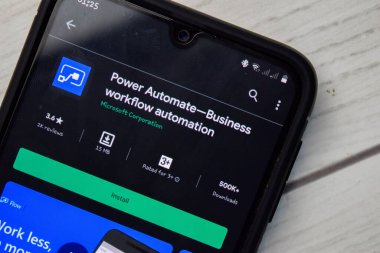 Microsoft Flow-Business iş akışı otomasyon devi uygulaması ve akıllı telefon ekranında büyütme. Microsoft Corporation tarafından geliştirilen ücretsiz bir web tarayıcısıdır. BEKASI, BATI JAVA, İNDONEZYA. 23 Ağustos 2020