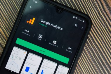 Google Analitik Dev uygulaması Smartphone ekranında. Analitik, Google LLC tarafından geliştirilen ücretsiz bir web tarayıcısıdır. BEKASI, BATI JAVA, İNDONEZYA. 13 Aralık 2019