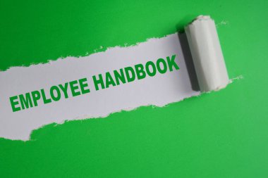 Çalışan el kitabı Yırtık kağıda yazılmış metin