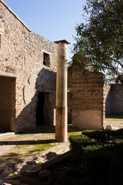 Pompei Antica Città Sepolta Nel Dall Eruzione Del Vesuvio — Foto Stock