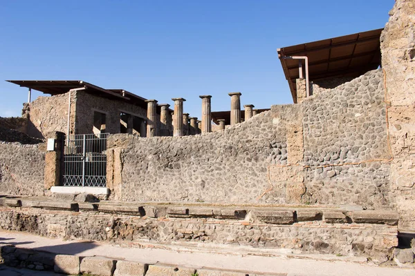 Pompeji Ist Eine Antike Stadt Die Jahr Begraben Wurde Vom — Stockfoto
