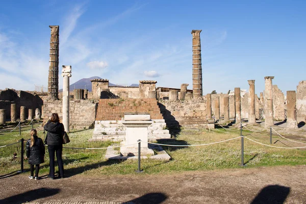 Pompei Antica Città Sepolta Nel Dall Eruzione Del Vesuvio — Foto Stock