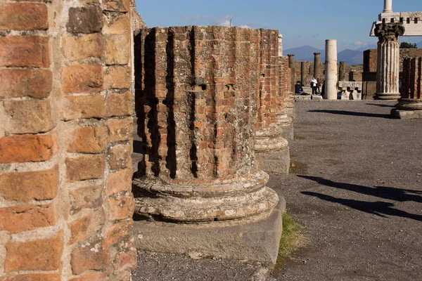 Pompei Jest Starożytne Miasto Pochowany Wybuch Wezuwiusza — Zdjęcie stockowe