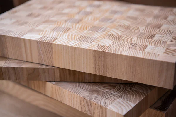 A close up of a plywood boards on the furniture industry