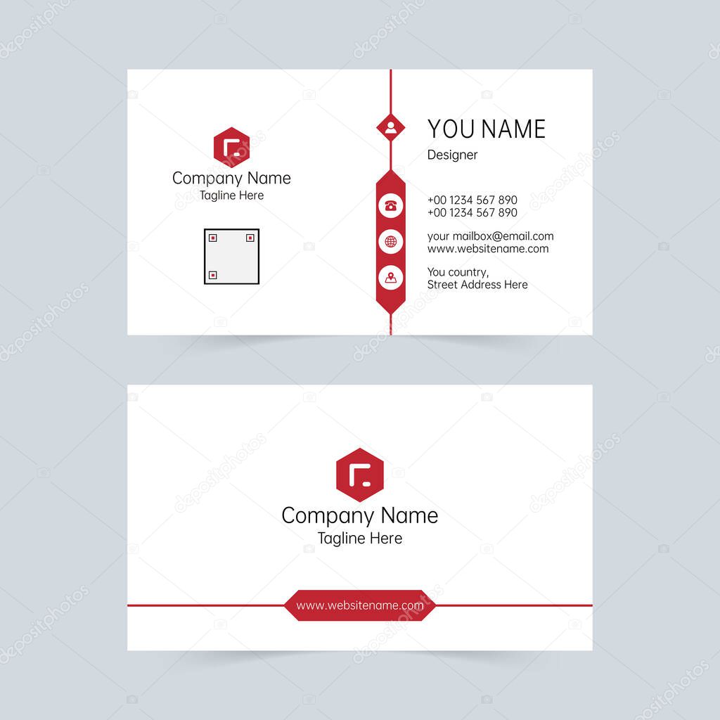 Simple atmosphere company business card