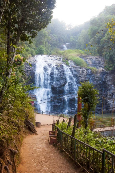 Der Wasserfall Der Abtei Liegt Inmitten Der Berge Westlicher Ghats — Stockfoto