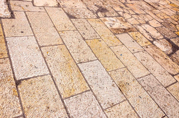 Древние Мощеные Камни Улицах Старого Города Иерусалима Израиль — стоковое фото
