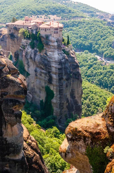 Meteora Řecko Června 2013 Holy Monastery Varlaam Druhým Největším Klášterem — Stock fotografie