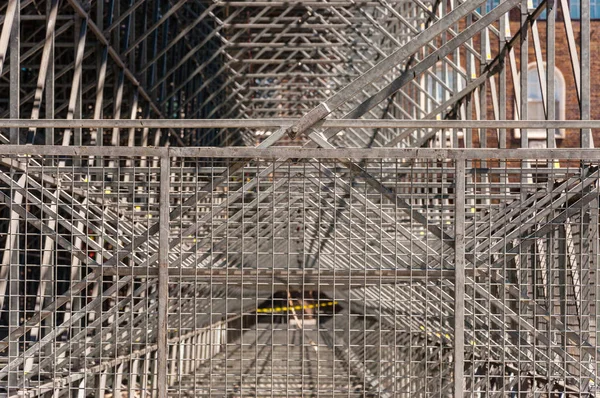 Estructura Metálica Acero Líneas Ingeniería Geometría —  Fotos de Stock