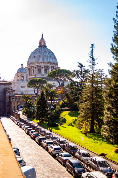 Vatican Rome Italy November 2018 Dome Papal Basilica Peter Vatican — Stock Photo, Image