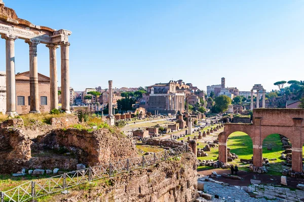 Roma Italia Noviembre 2018 Foro Romano Forum Romanum Foro Rectangular — Foto de Stock