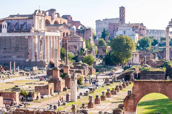 Roma Italia Noviembre 2018 Foro Romano Forum Romanum Foro Rectangular — Foto de Stock