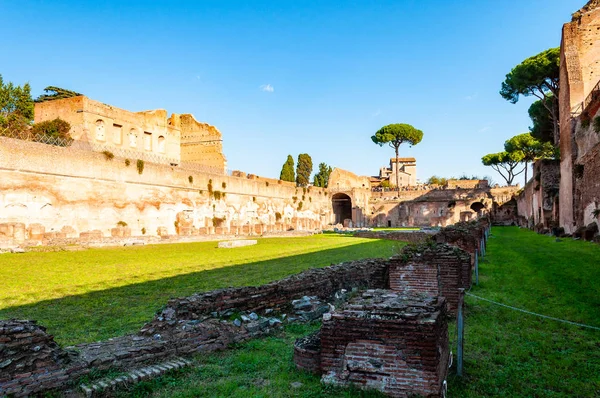 Roma Talya Kasım 2018 Domitian Palatine Tepesi Üzerinde Stadyumu Mparatorluk — Stok fotoğraf