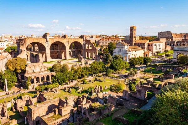 Roma Italia Novembre 2018 Foro Romano Foro Romano Foro Rettangolare — Foto Stock