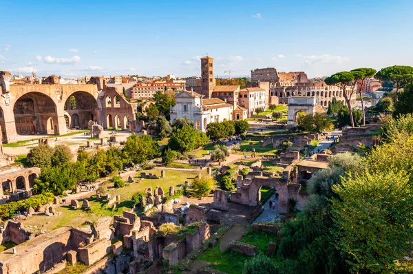 Roma Italia Noviembre 2018 Foro Romano Foro Romanum Rodeado Ruinas — Foto de Stock