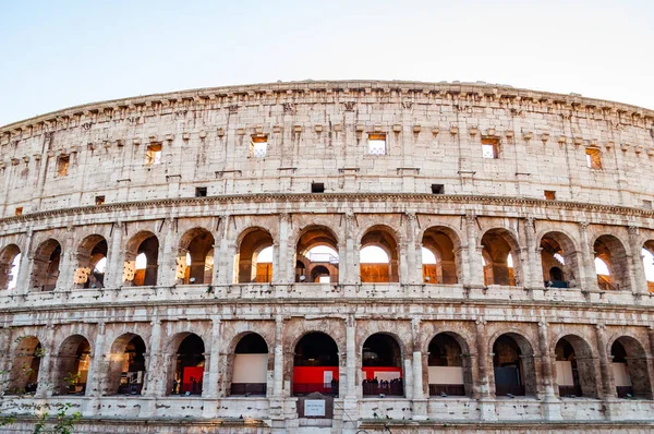 Roma Italia Novembre 2018 Facciata Esterna Del Colosseo Colosseo Noto — Foto Stock