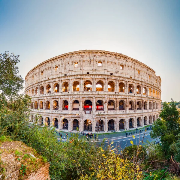 Roma Italia Novembre 2018 Ampio Panorama Esterno Del Colosseo Colosseo — Foto Stock