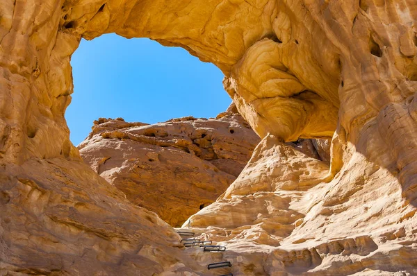 Los Arcos Increíble Agujero Redondo Roca Arco Cerrado Antiguos Cañones — Foto de Stock