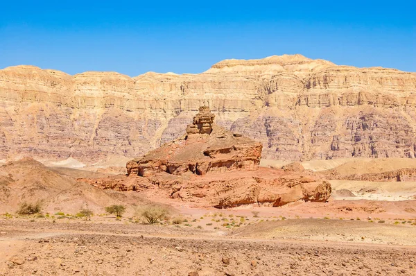 Bekijk Onderstaand Formulier Spiraal Hill Rotsachtige Berg Timna Natuurpark Vallei — Stockfoto