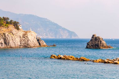 Monterosso Al Mare 'nin Rocky sahili, Cinque Terre
