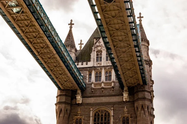 Londra Marea Britanie Septembrie 2017 Nivelurile Superioare Ale Podului Tower — Fotografie, imagine de stoc