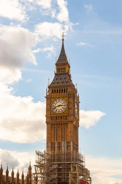 Londen Verenigd Koninkrijk September 2017 Beroemde Klokkentoren Van Big Ben — Stockfoto