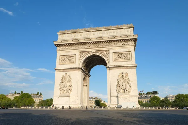 Paris Fransa Ağustos 2020 Yılı Tarihi Anıt Zafer Kemerinin Görüntüsü — Stok fotoğraf