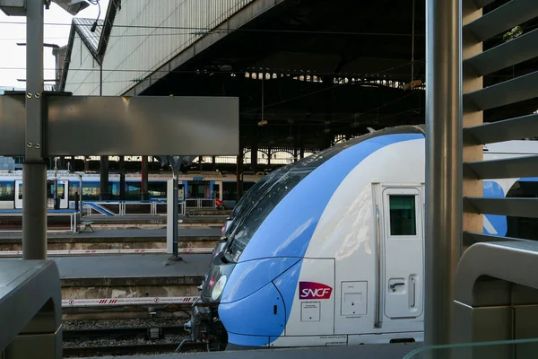 Paris Fransa Eylül 2020 Saint Lazare Istasyonunun Girişi Tren Platformlarına — Stok fotoğraf