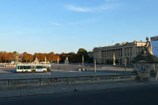 Paryż Francja Września 2020 Zabytkowy Pomnik Słynne Miejsce Concorde Centrum — Zdjęcie stockowe