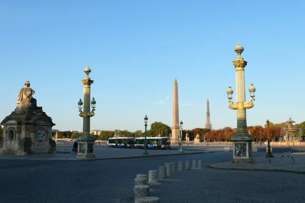 París Francia Septiembre 2020 Monumento Histórico Famoso Lugar Concorde Centro —  Fotos de Stock