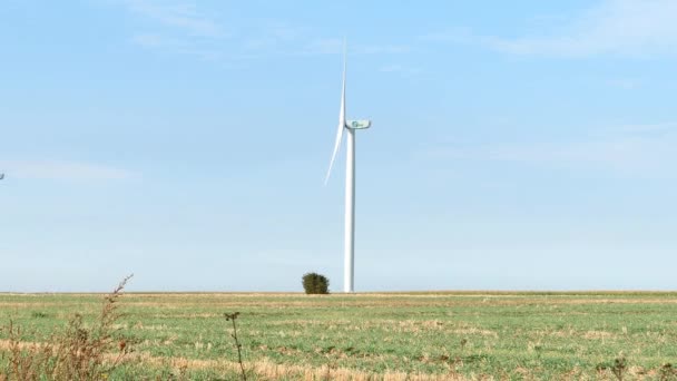 Saclas Fransa Eylül 2020 Yılı Elektrik Üretmek Için Rüzgarla Çalışan — Stok video