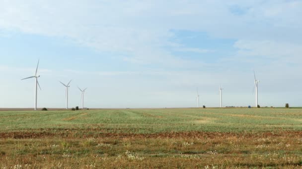 Саклас Франція Вересня 2020 Рік Структура Яка Працює Вітром Виробництва — стокове відео