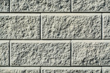 Taş duvar beton doku. Çimento blok duvar arka planı