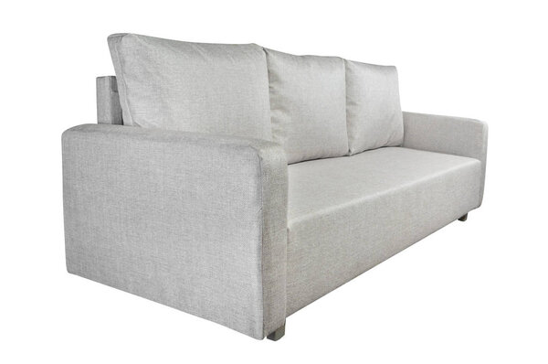 White sofa furniture isolated on white background