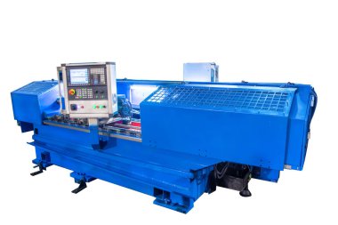 Dükkan metal works izole arka plan fabrikada Endüstriyel Cnc makine