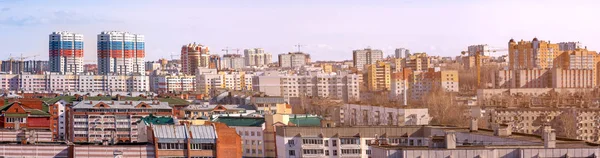 Vista panoramica dell'architettura moderna con grattacieli aziendali — Foto Stock